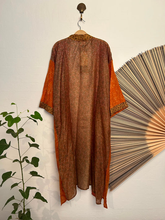 113 Kimono silk long – bagside