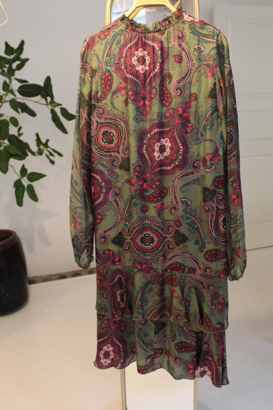 Luella Dress - Green/Pink