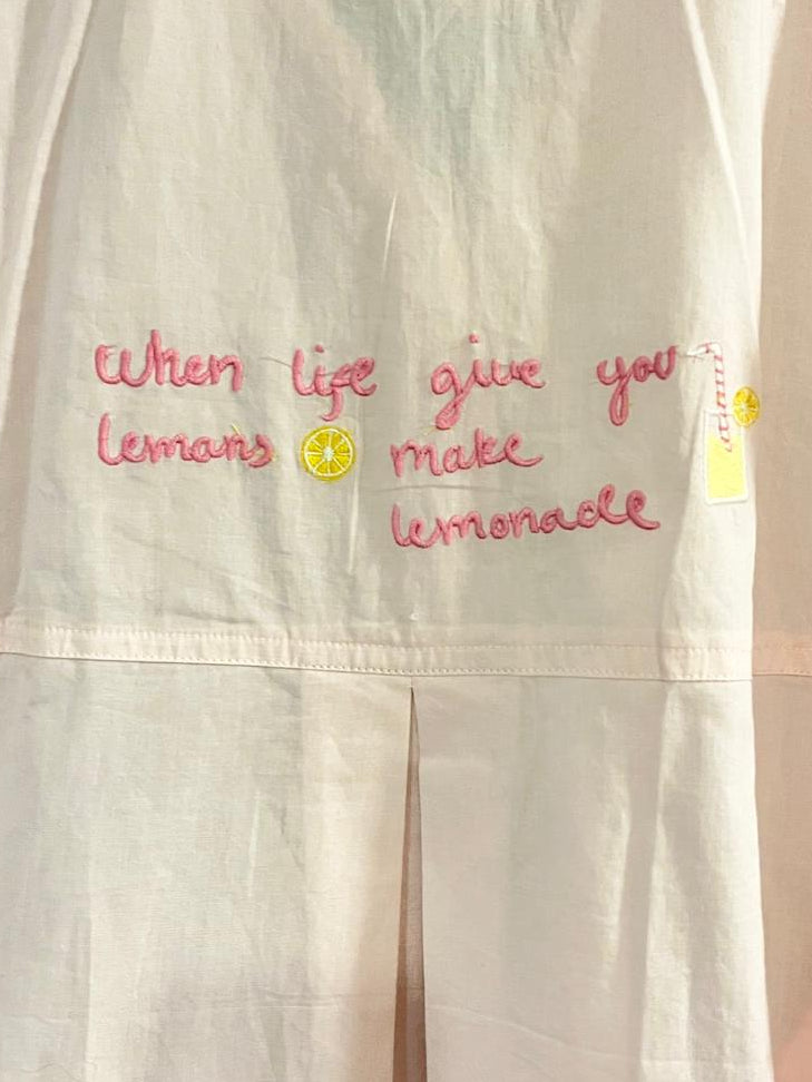 Luna Shirt Lemon - Light Pink