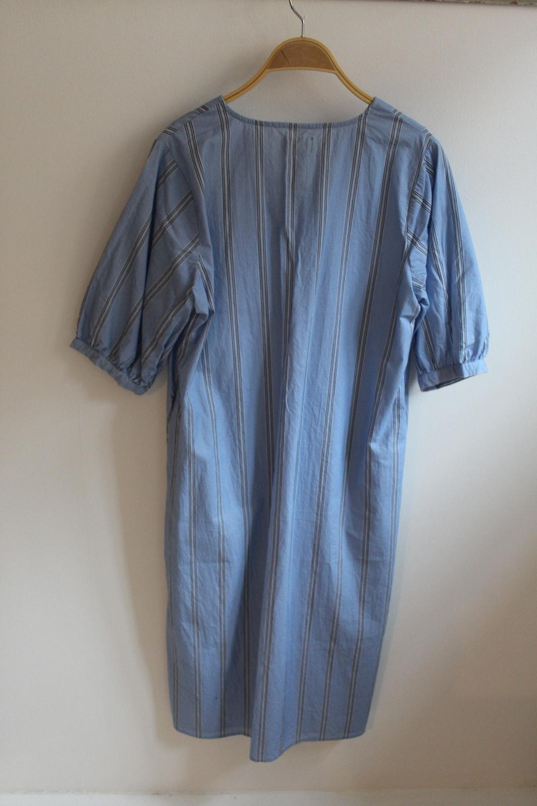 Sofia Dress - Blue Stripes