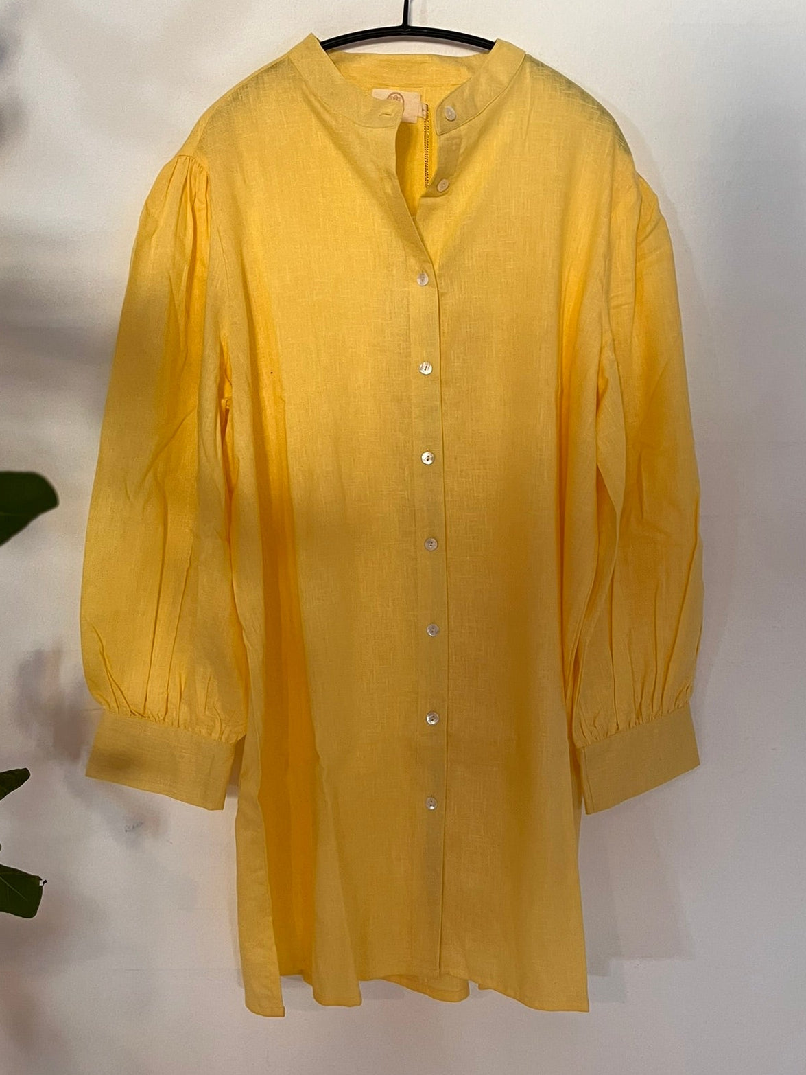 Viola Shirt Dress - Yellow