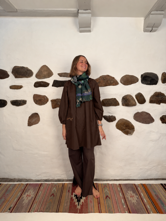 The good luck tunic - Chocolate brown