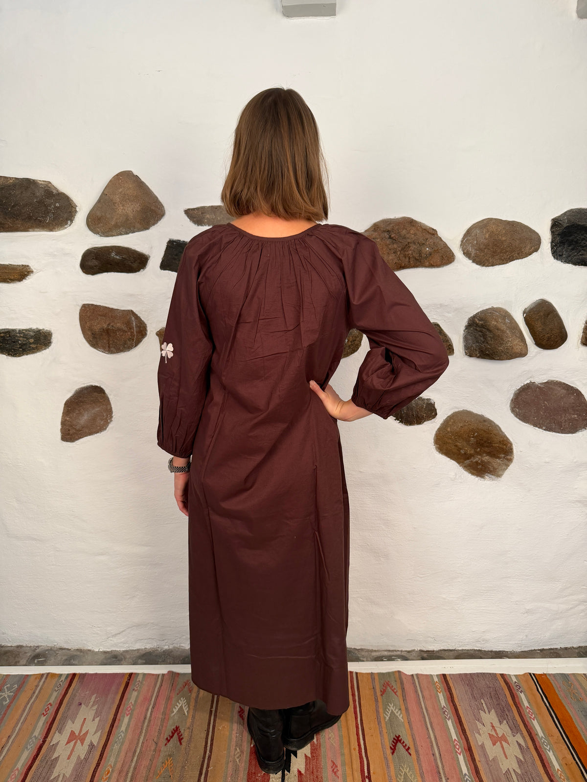 The good luck dress - Chocolate brown