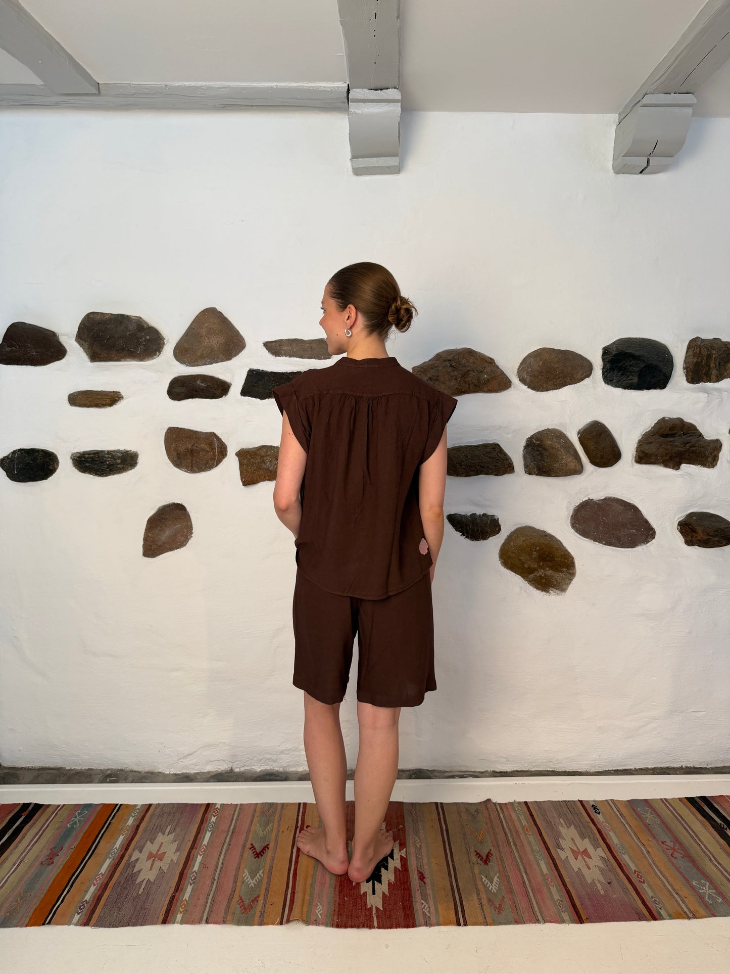 Sea shell blouse - brun