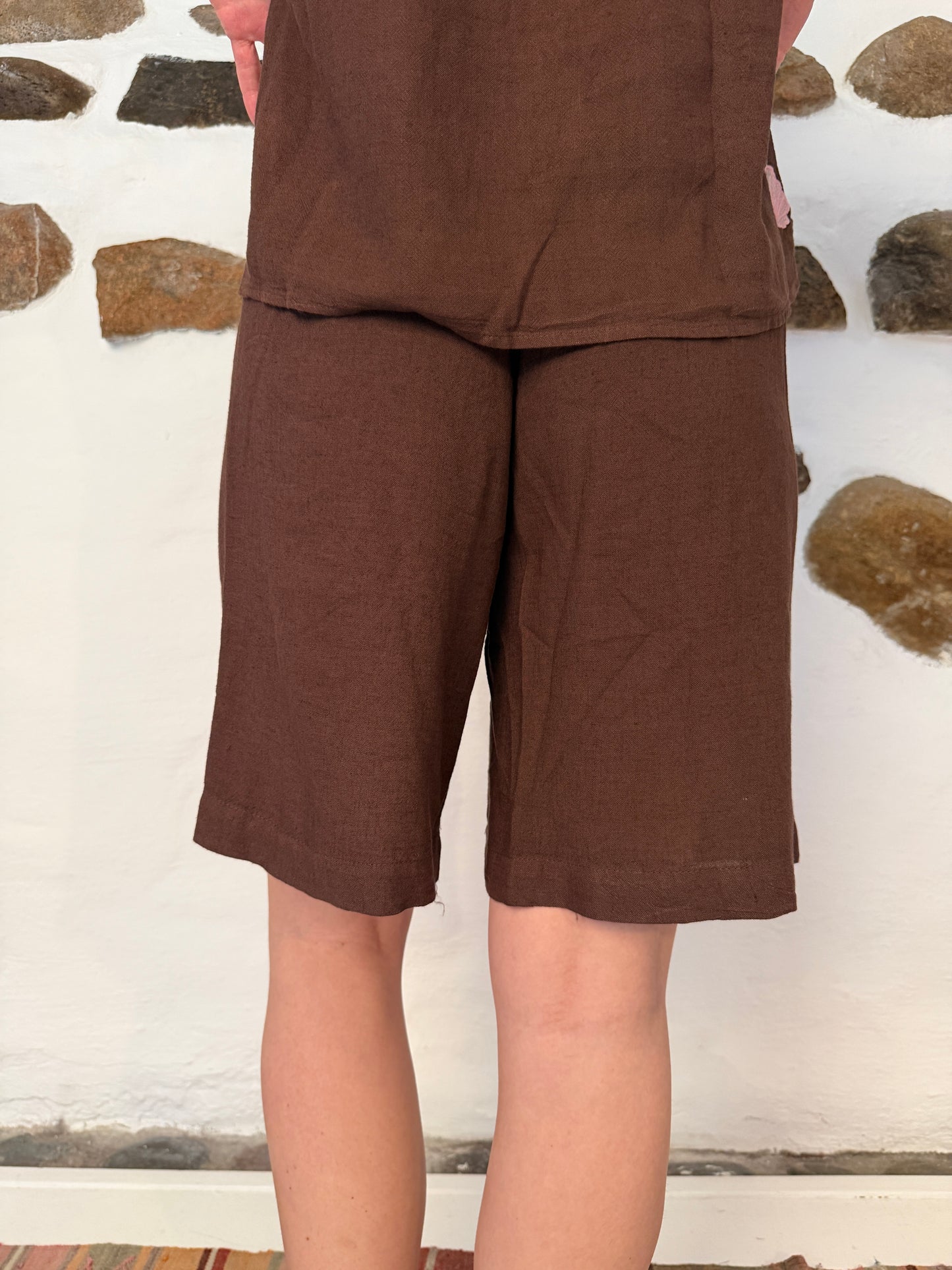 Sea shell shorts brun