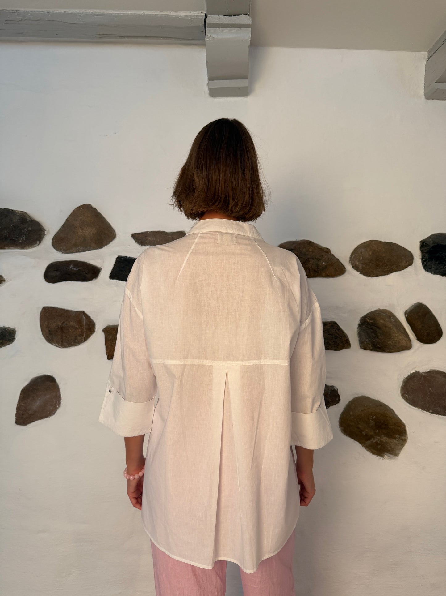 Luna shirt love - paper white