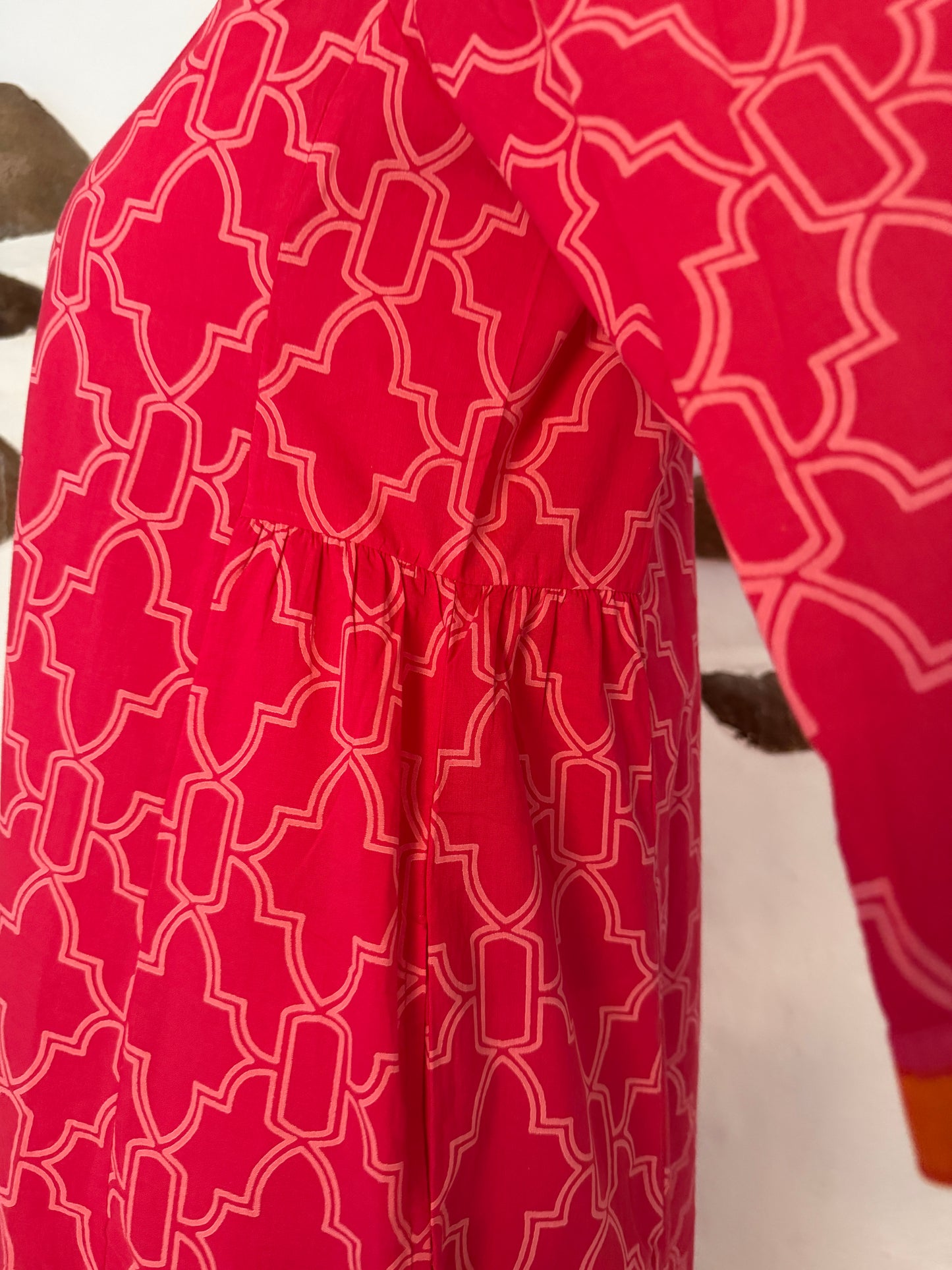 Tabita dress - pink og orange