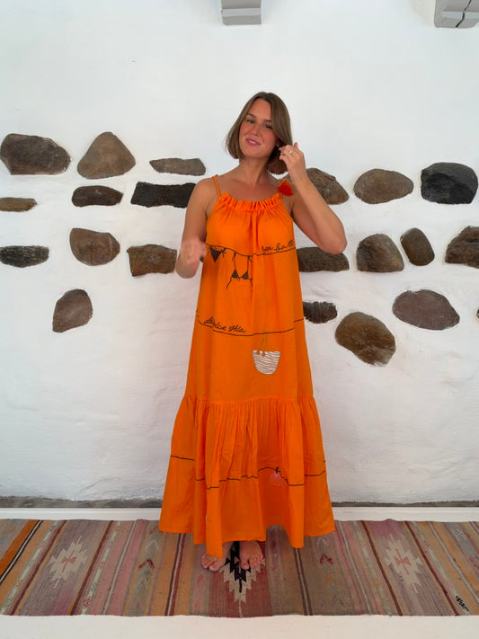 Gitte dress - orange