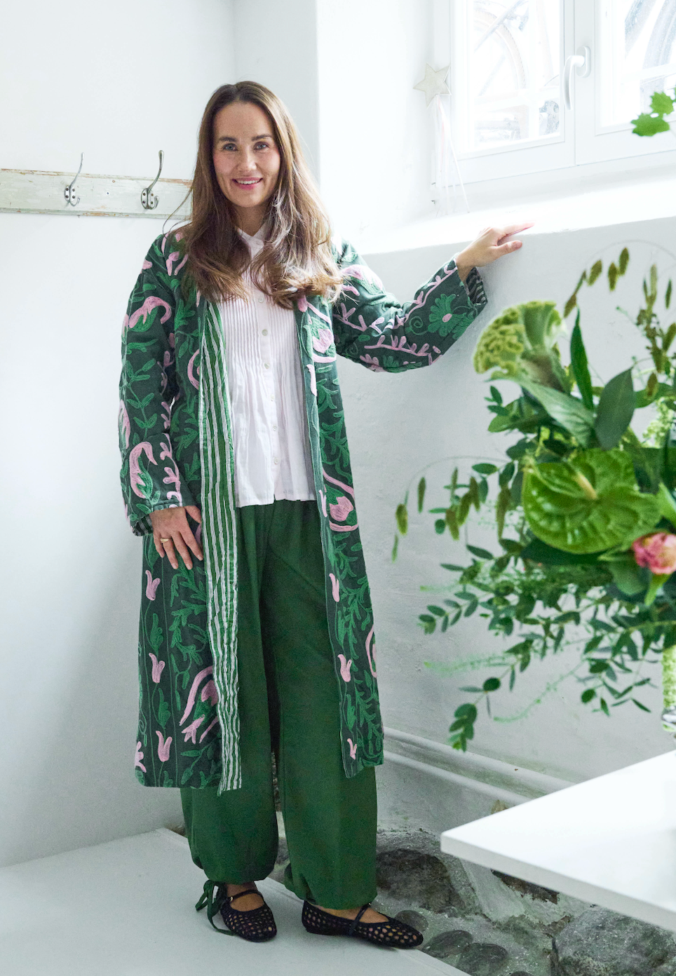 Andrea jacket - Green/rose