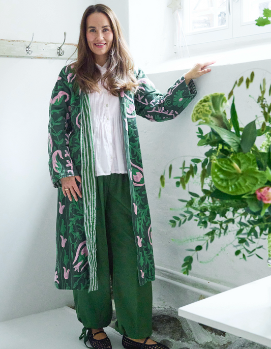 Andrea jacket - Green/rose