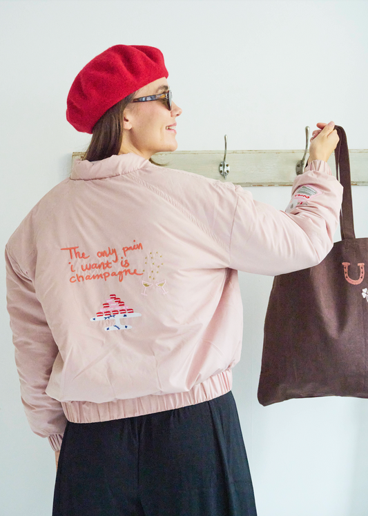 Mi Amore Bomber Jacket - Rosa