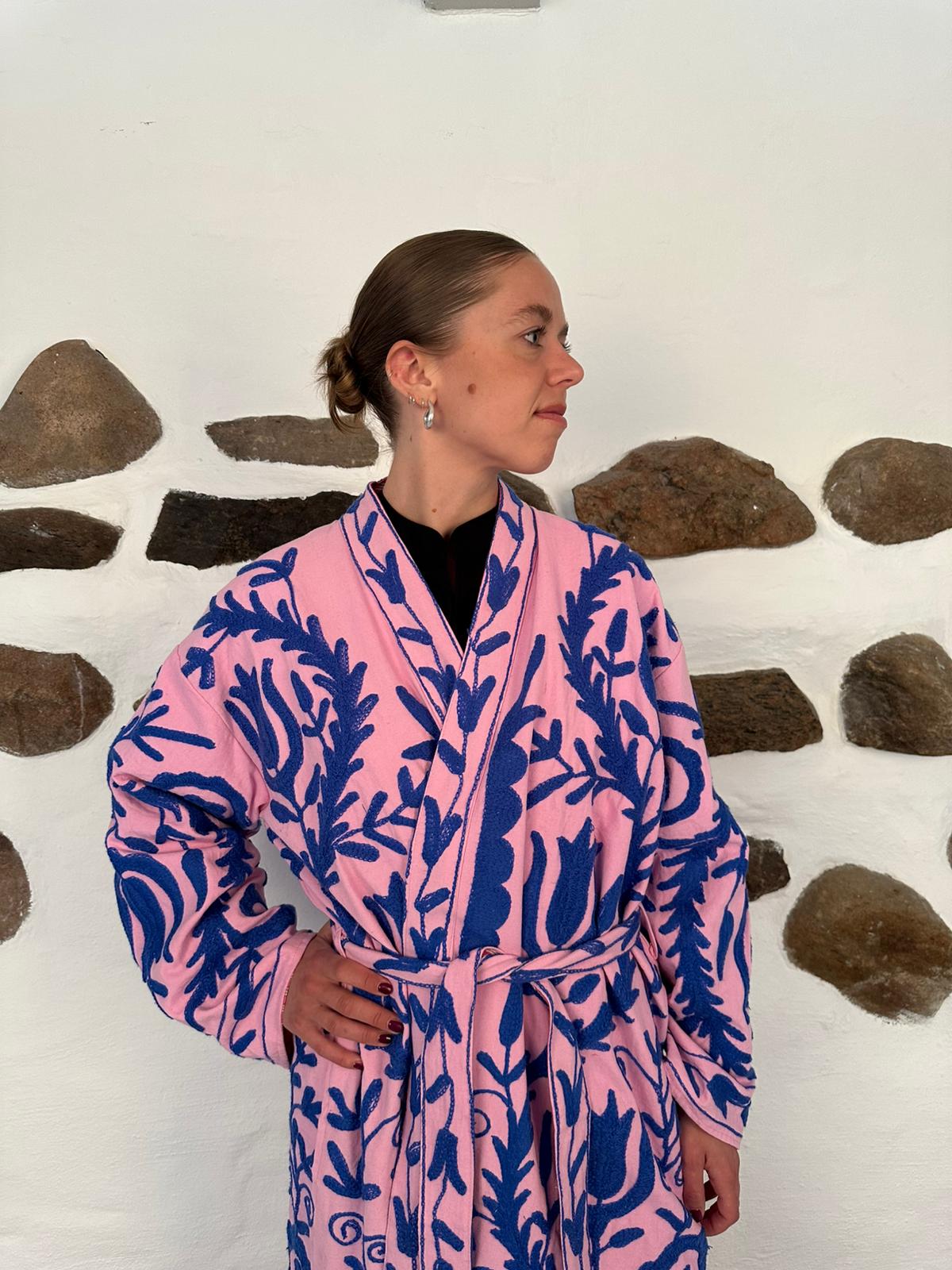 Andrea jacket - Pink/blue One size