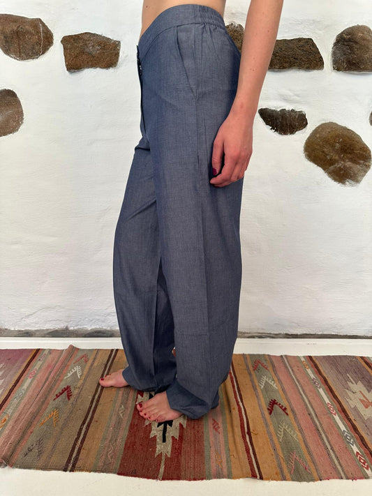 Carla pants - Chambray S/M