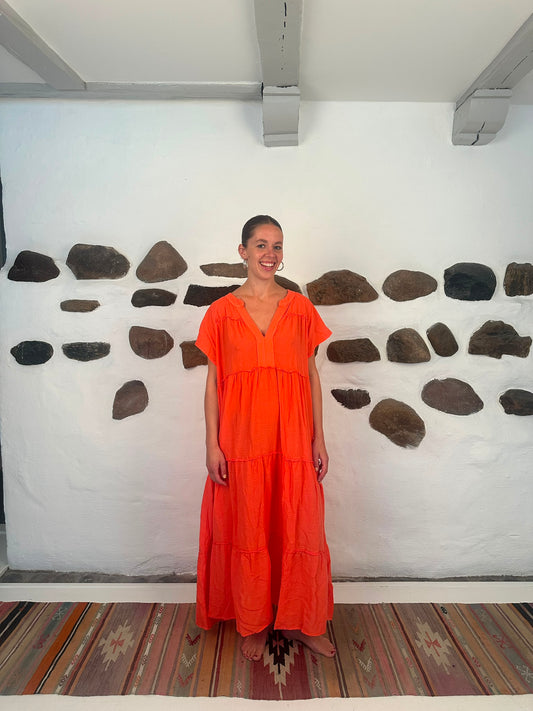 Ubud dress - Coral