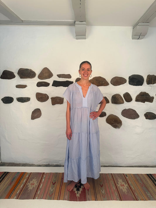 Ubud dress - Lavendar/light blue