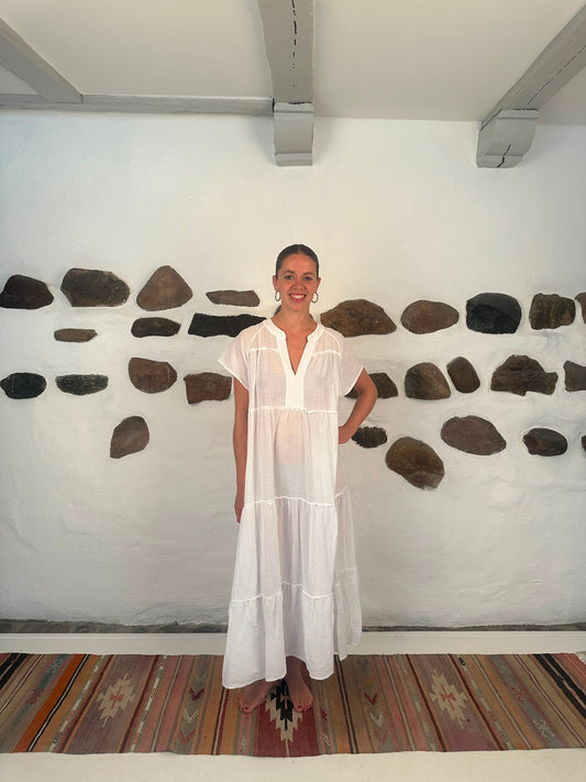 Ubud dress - Paper white