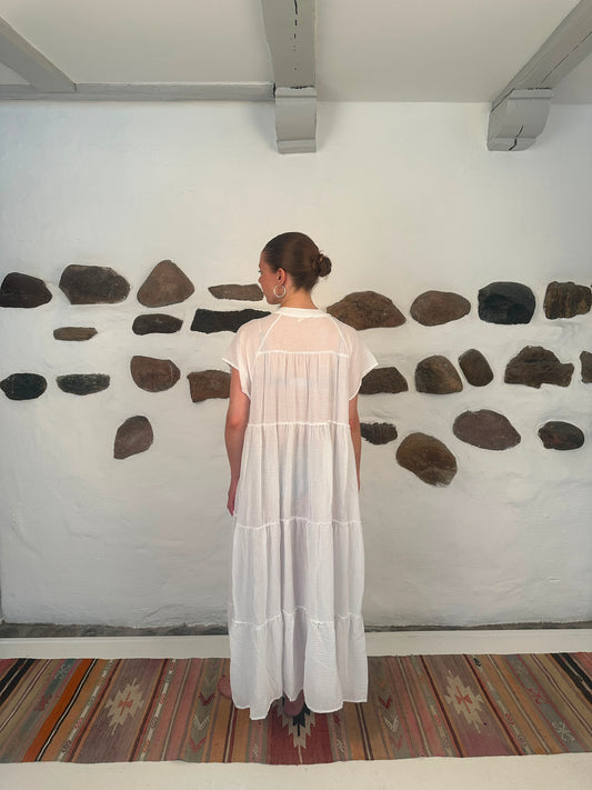 Ubud dress - Paper white