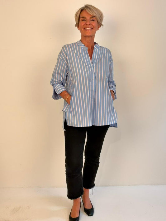 Luna shirt Bee you - Blue stripe