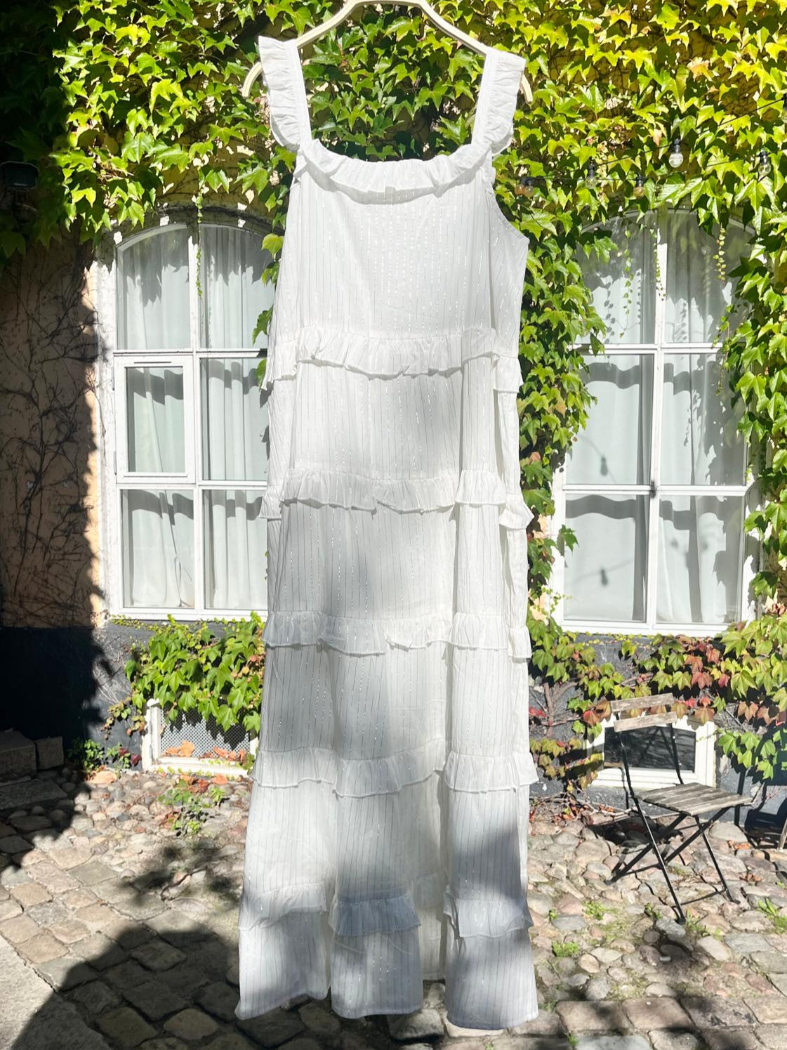 Summer Dress - Silver Stripes