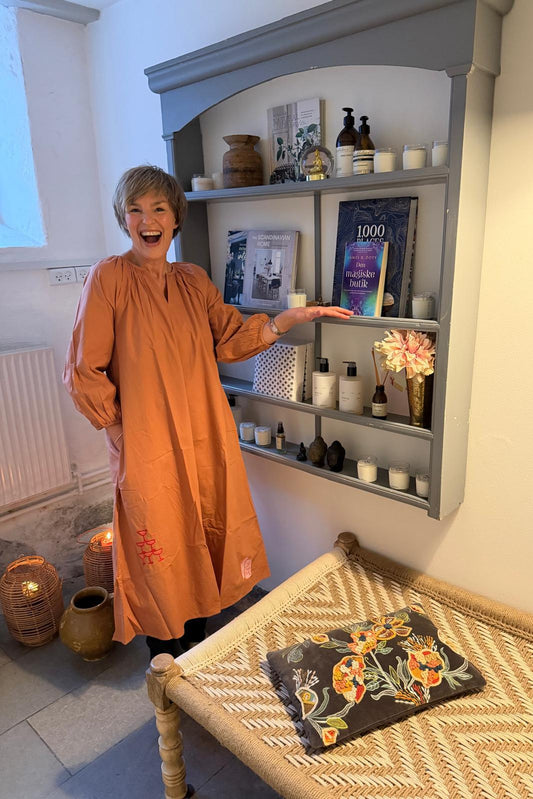 The Champagne Long Dress - Amber Brown