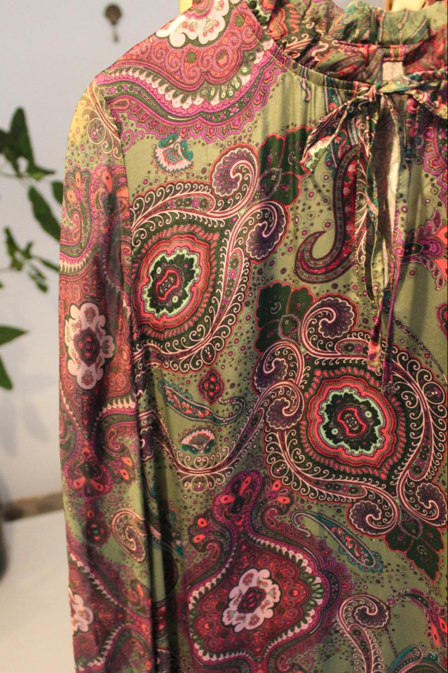 Luella Dress - Green/Pink