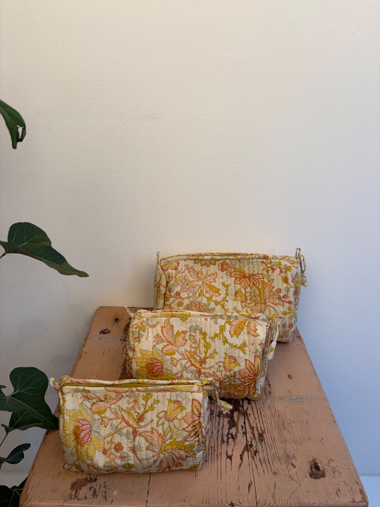 Cosmetic bag set silk - 5164