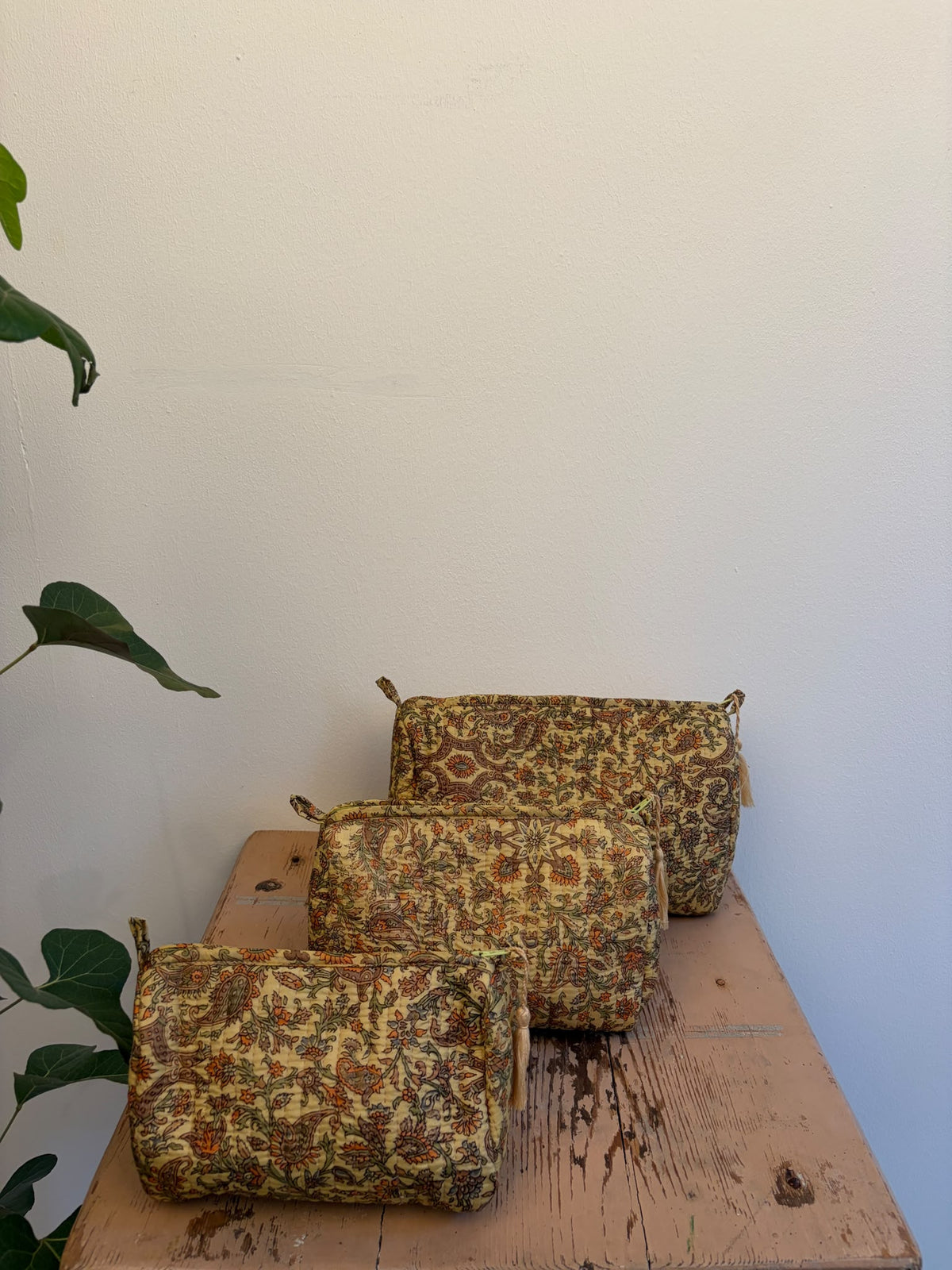 Cosmetic bag set silk - 5170
