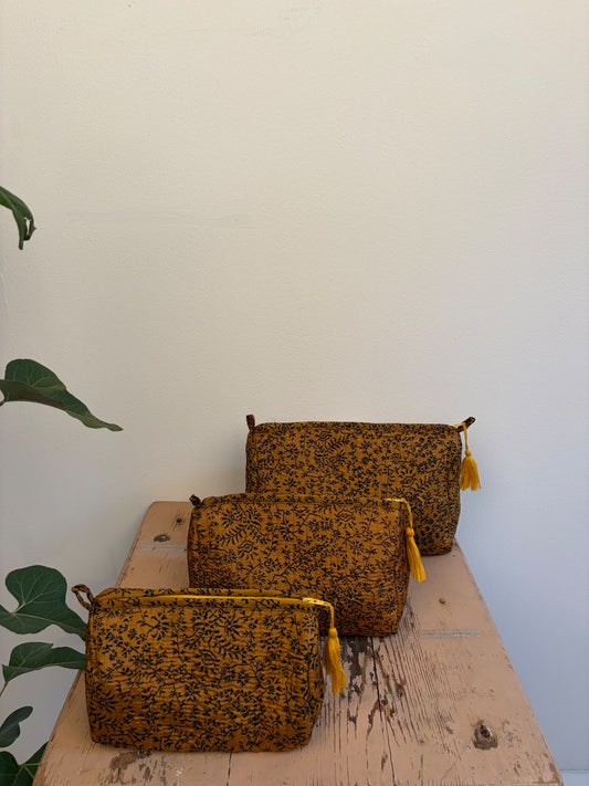 Cosmetic bag set silk - 5177