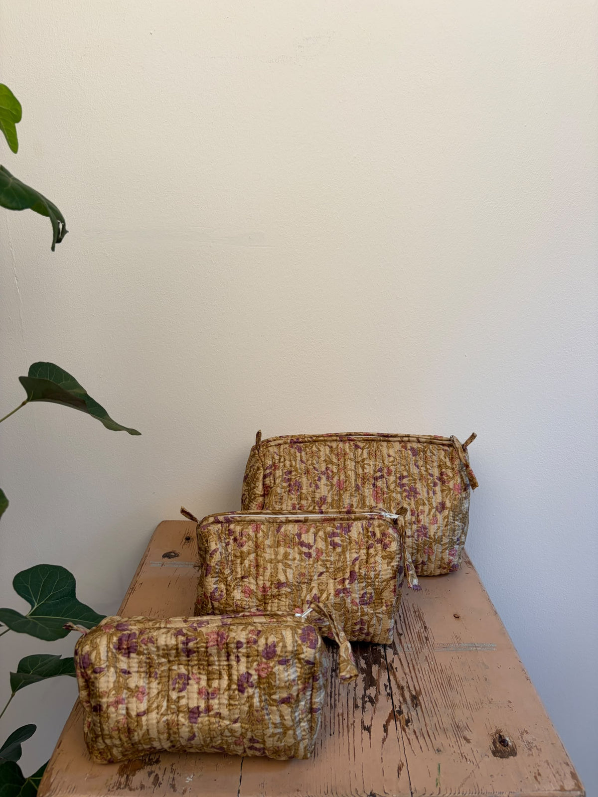 Cosmetic bag set silk - 5178