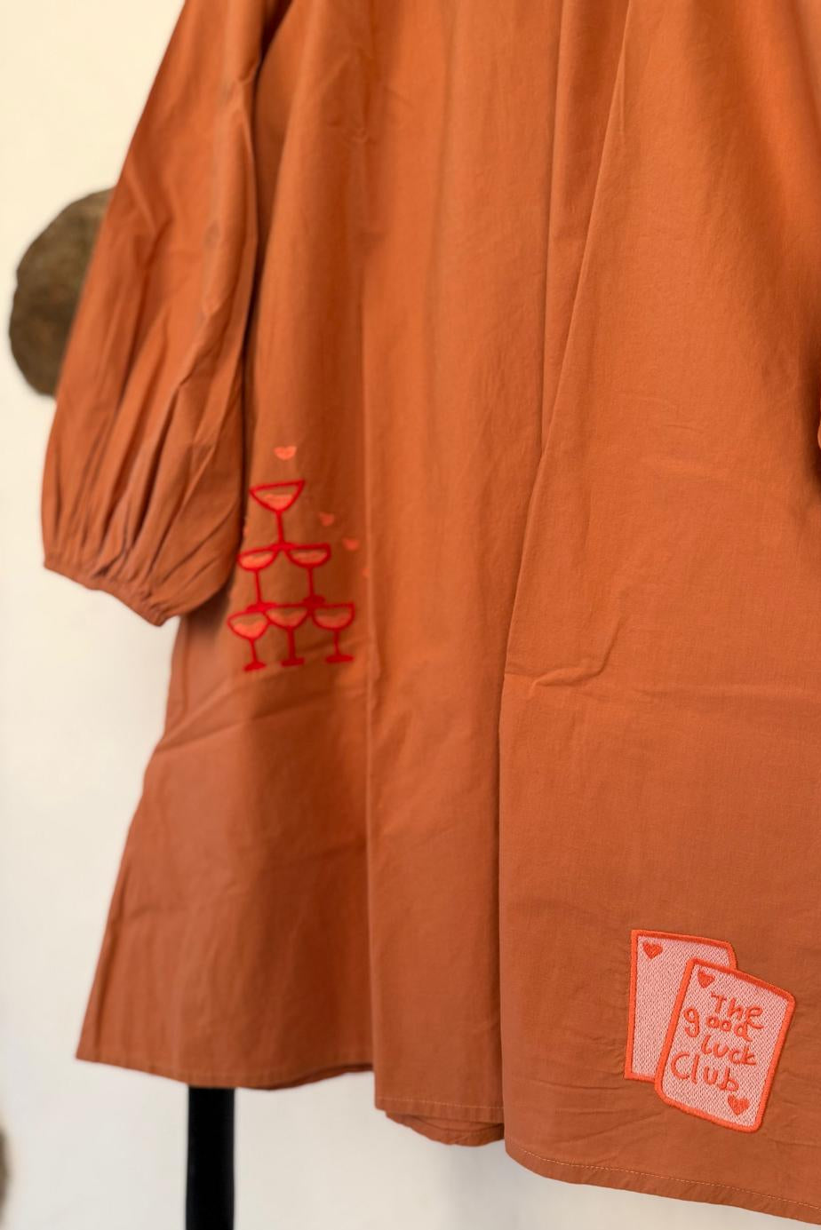 The Champagne Tunic Dress - Amber Brown