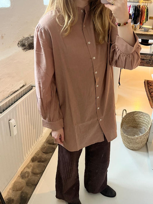 Viola Shirt Dress - Dusty Rose