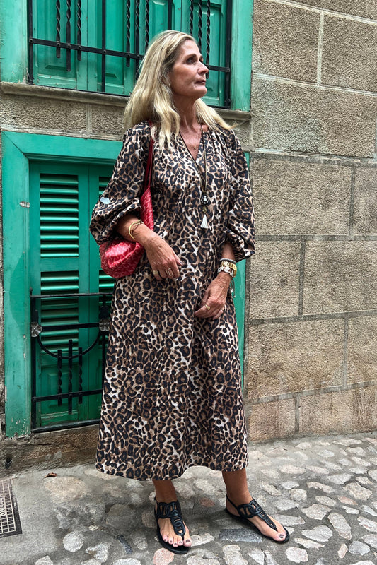 Ana Dress - Leo (Light Blue)