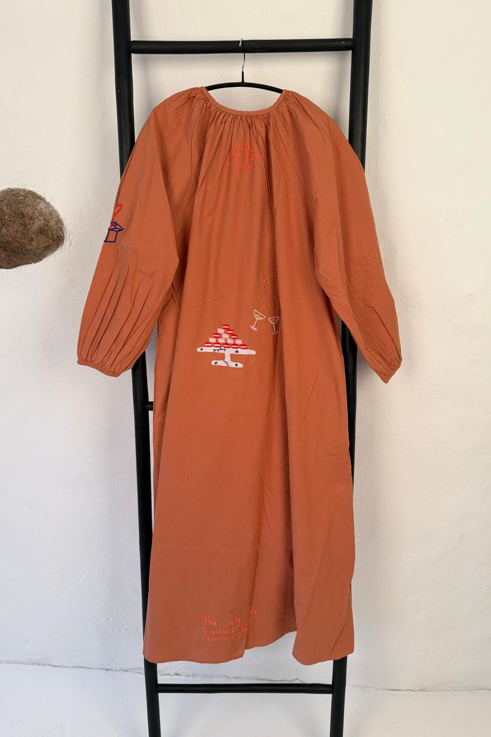 The Champagne Long Dress - Amber Brown