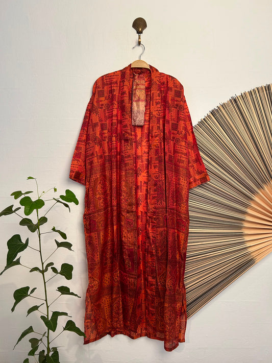 106 Kimono silk long – bagside