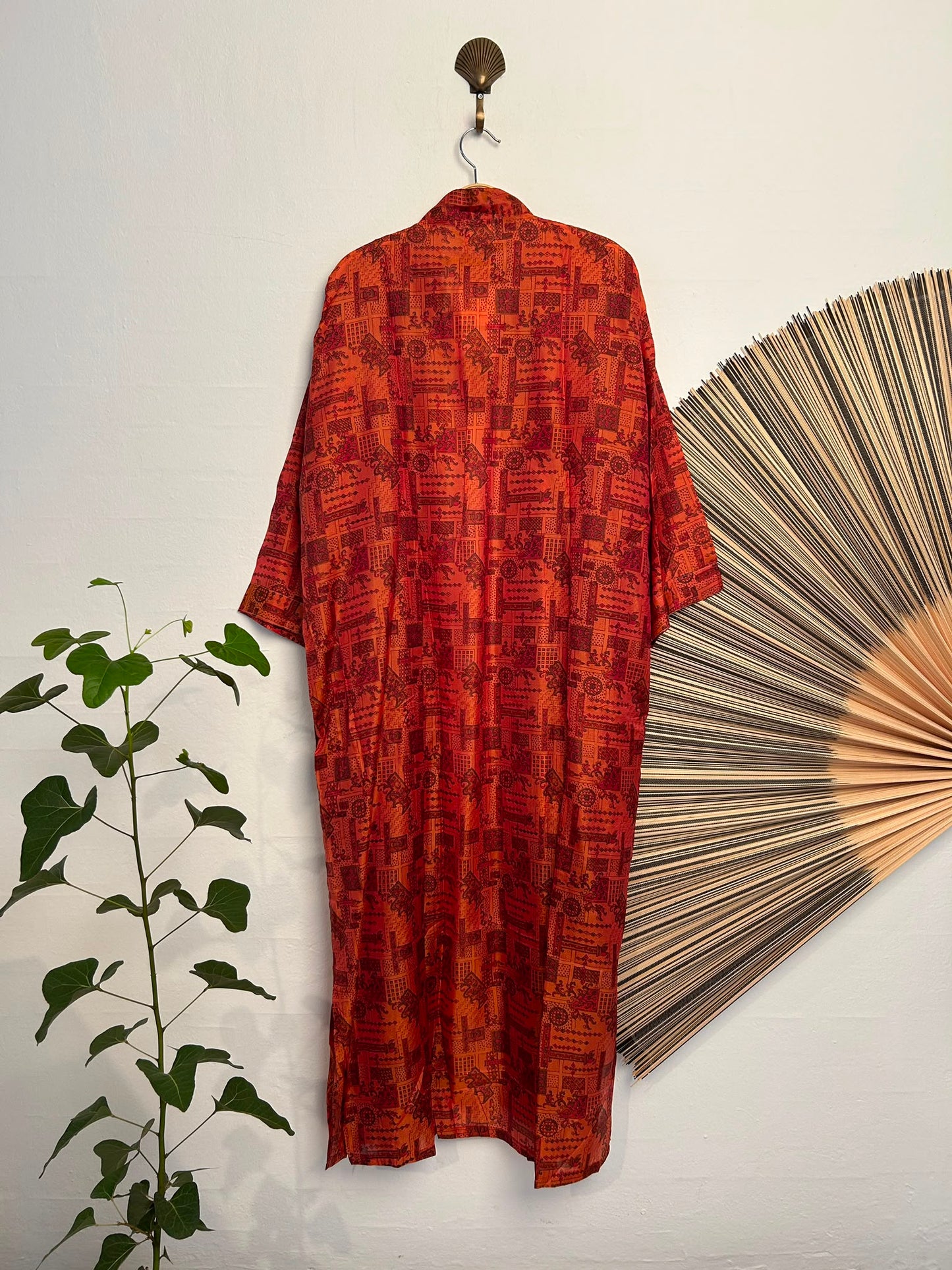 106 Kimono silk long – forside