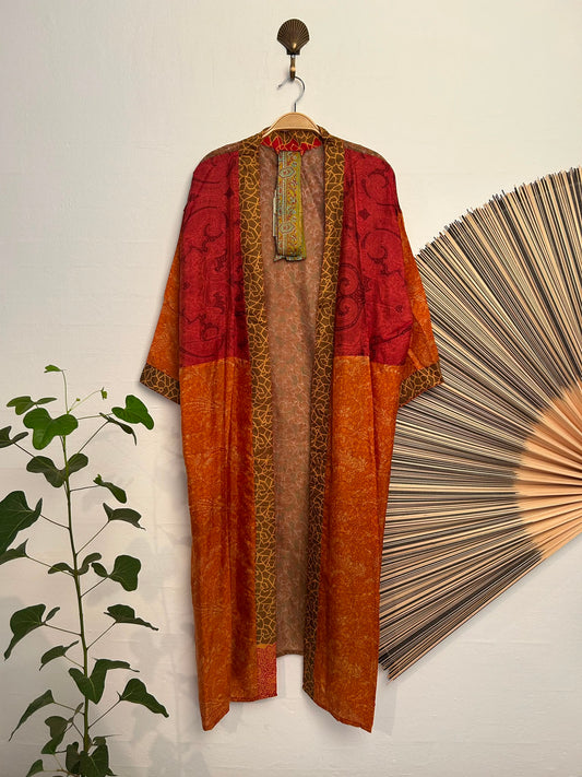 113 Kimono silk long – forside