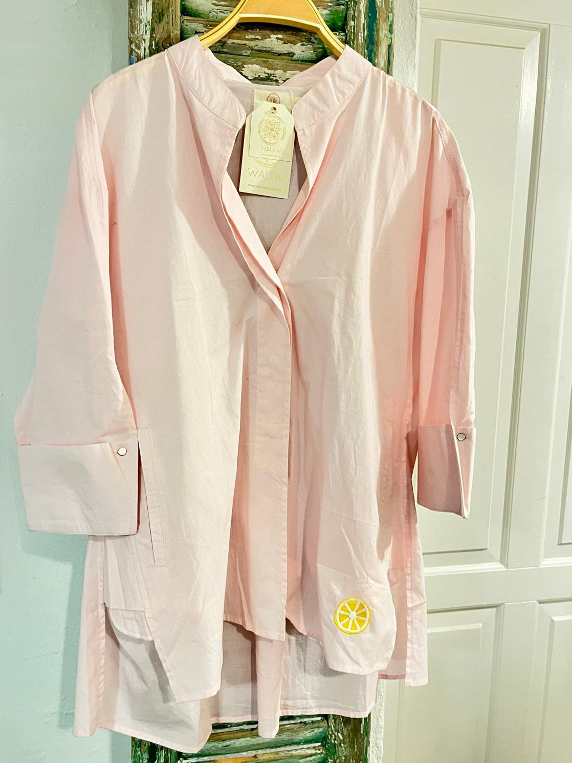 Luna Shirt Lemon - Light Pink