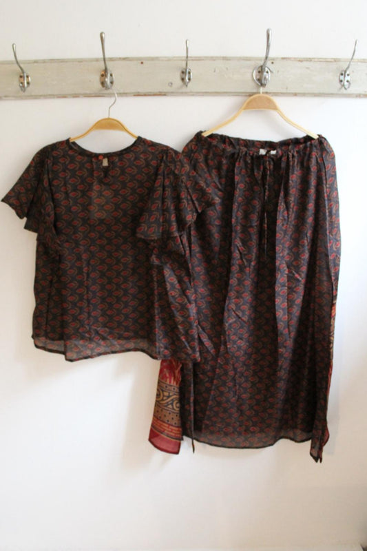 Silk Set - Skirt & Top
