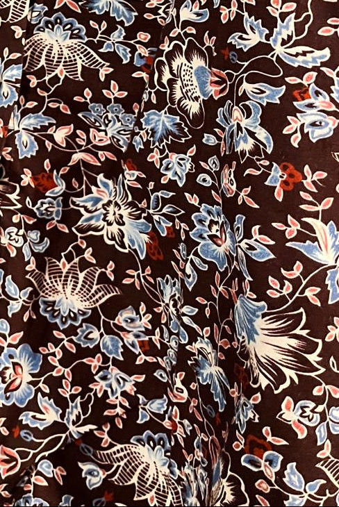 Cami Blouse - Brown/Blue