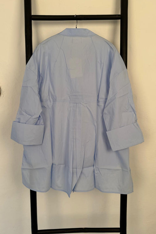 Luna Plain Shirt - Baby Blue
