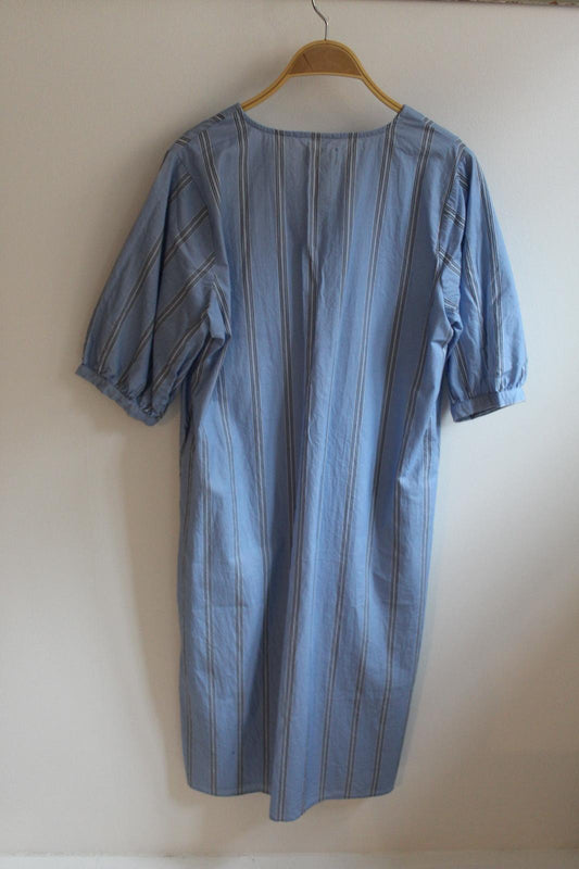 Sofia Dress - Blue Stripes