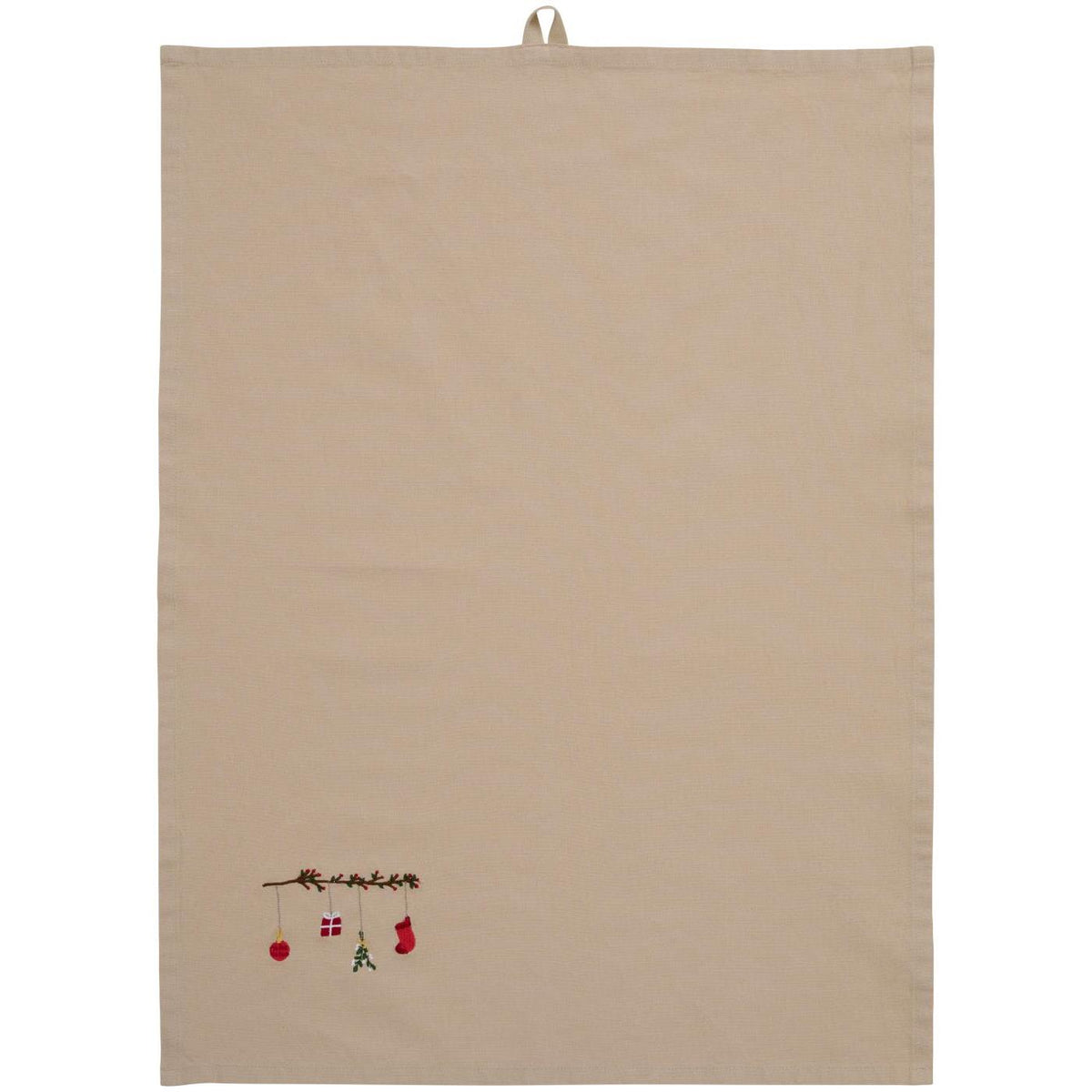 Viskestykke 50x70 - Natur m. juletema