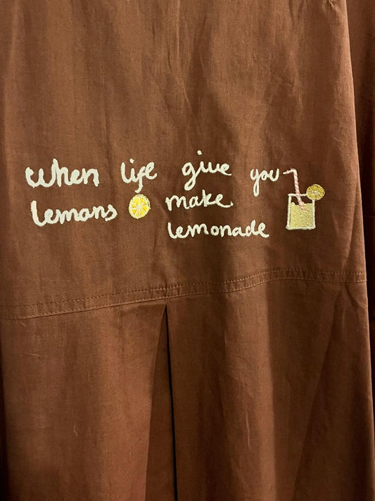 Luna Shirt Lemon - Brown