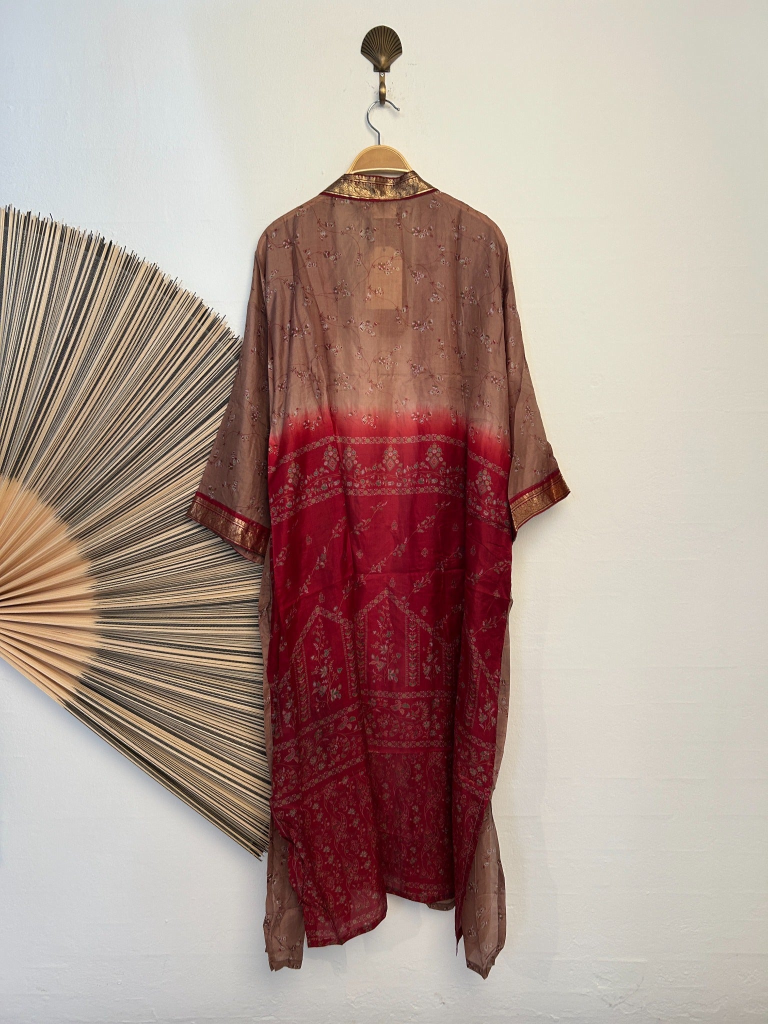 84 Kimono silk long – bagside