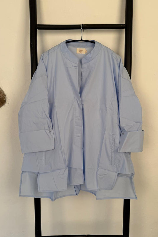 Luna Plain Shirt - Baby Blue