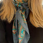 Paisley tørklæde silke - Grey