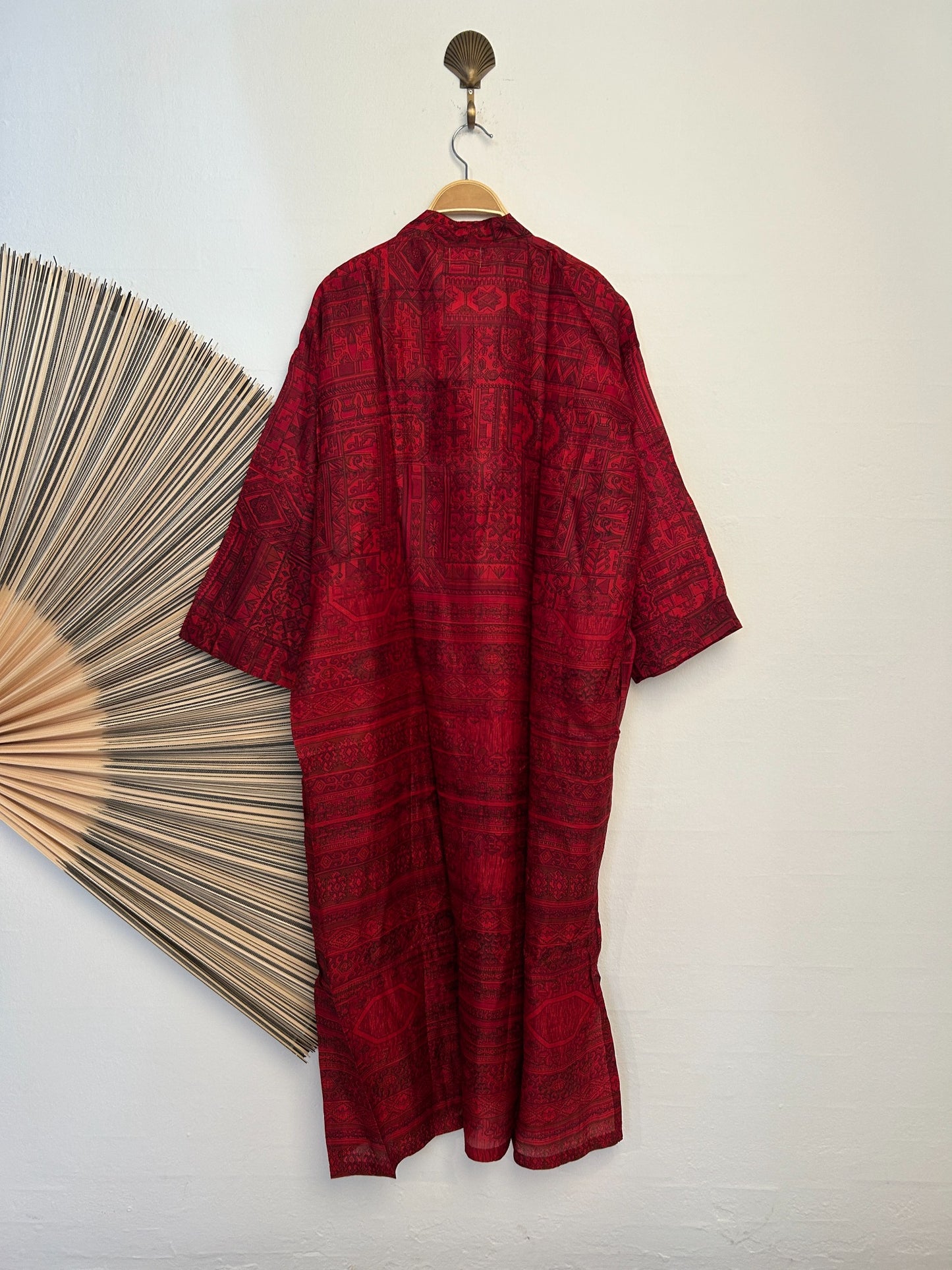 87 Kimono silk long – bagside
