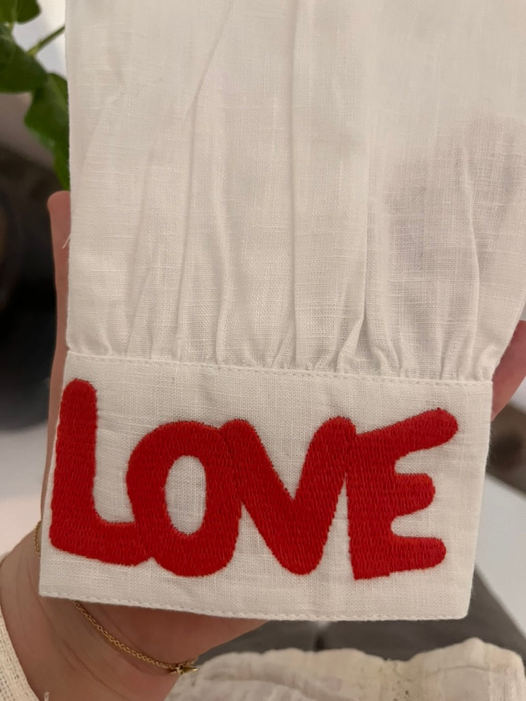 Love shirt hvid