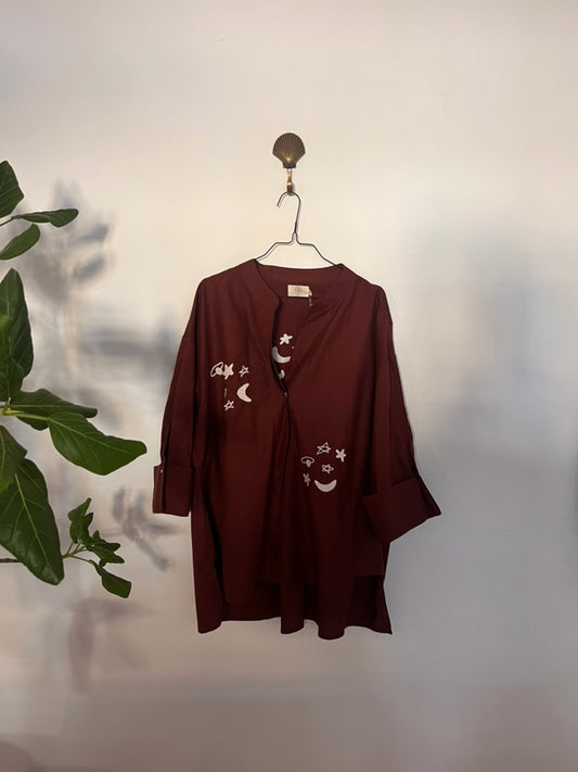 Luna burgundy