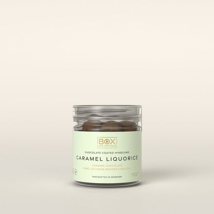 Caramel Liquorice - Chocolate coated winegum